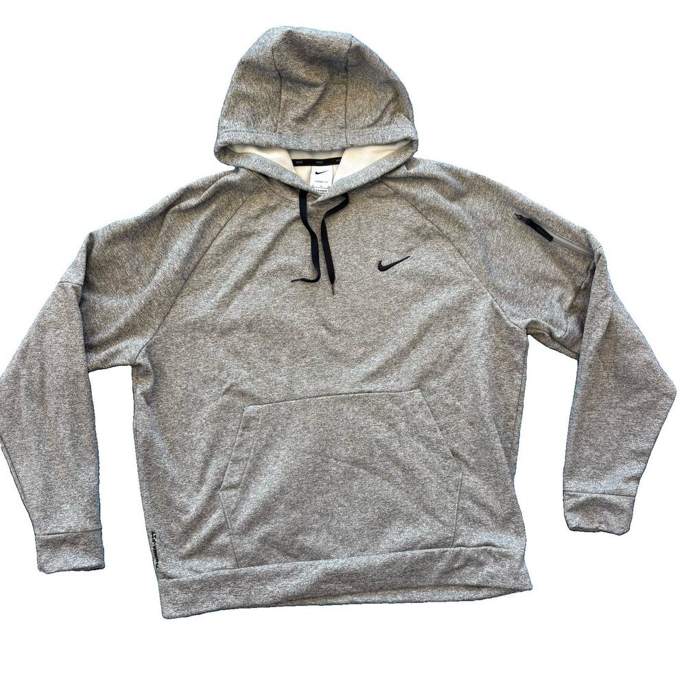 Nike XL Gray Sweatshirt Womens Oversized Crop Fit Hoodie